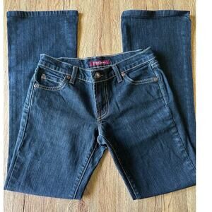David Khan Vintage Dark Wash Low Rise Flare Jeans Size 25
